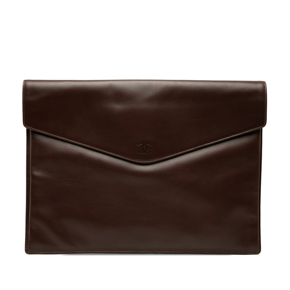 Pre-Loved Chanel CC Smooth Calfskin Envelope Clutch